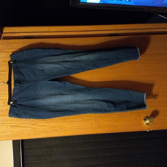 Womens no nonsense jeans pullon elastic waist denim blue XXL inseam 29 - Picture 1 of 5